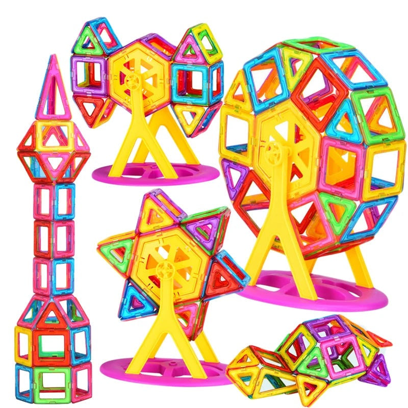 Großes Paket magnetische Bausteine