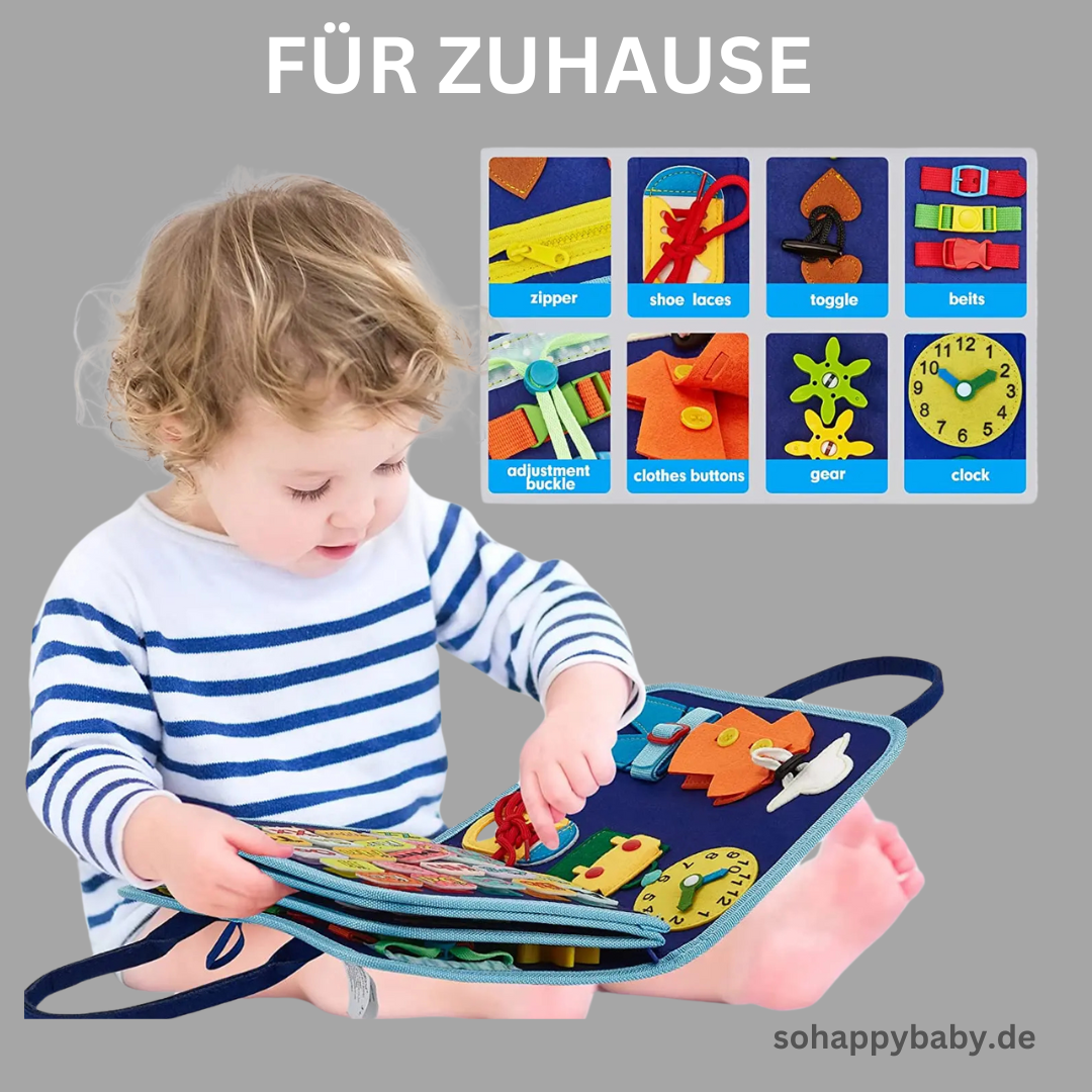 Montessori Lernbuch – Kinder Lernspielzeug für Zahlen, Buchstaben & Kreativität