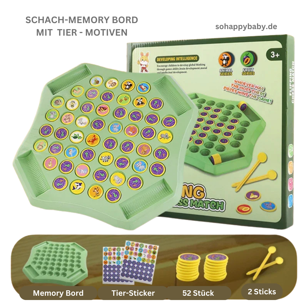 Memory Schachspiel – Kinder & Familienspiel zur Konzentration, Logik & Gedächtnisförderung