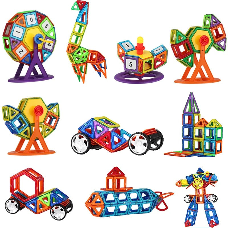 Großes Paket magnetische Bausteine