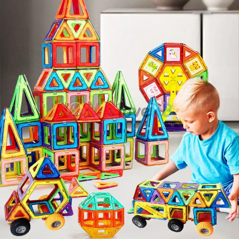 Großes Paket magnetische Bausteine