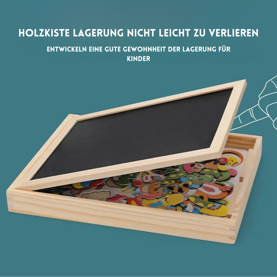 Doppelseitige Montessori Zeichentafel – Baby & Kinder Spielzeug zum Schreiben, Malen & Lernen