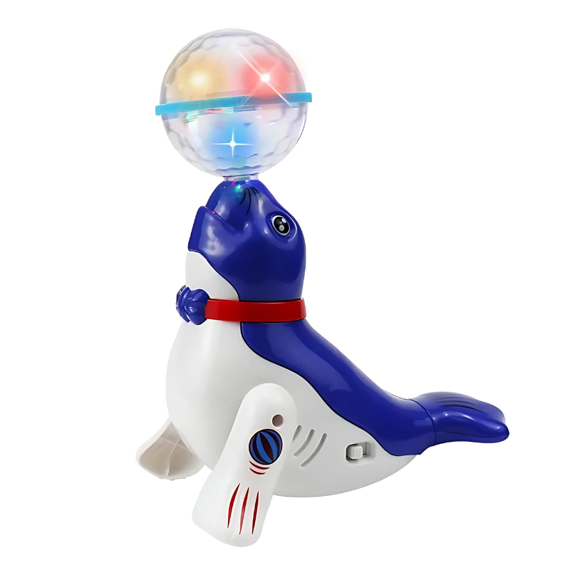 Disco-Robbe | Tanzender Delphin mit 3D-Licht & Musik