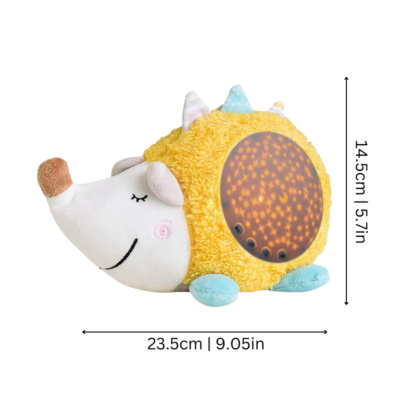 Schlaf-Sterne | Kuschel-Igel mit Sternenhimmel & Musik