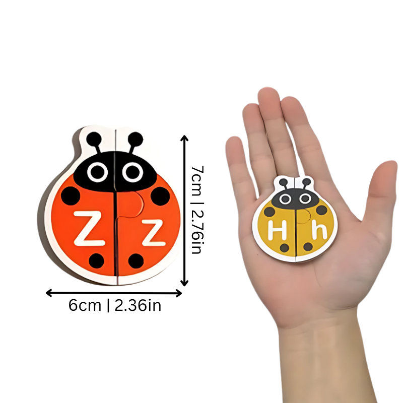 Montessori Alphabet Puzzle für Kinder – Spielerisches Lernen mit Buchstaben & Formen