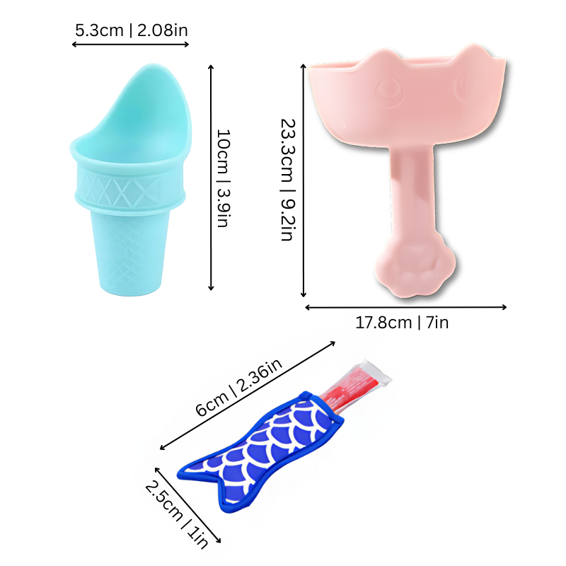 Eis-Traum Kinder-Eisset | Mit Tropfschutz & Eisschöpfer