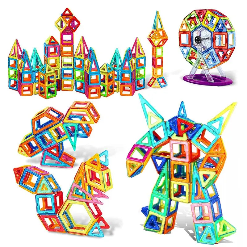 Großes Paket magnetische Bausteine
