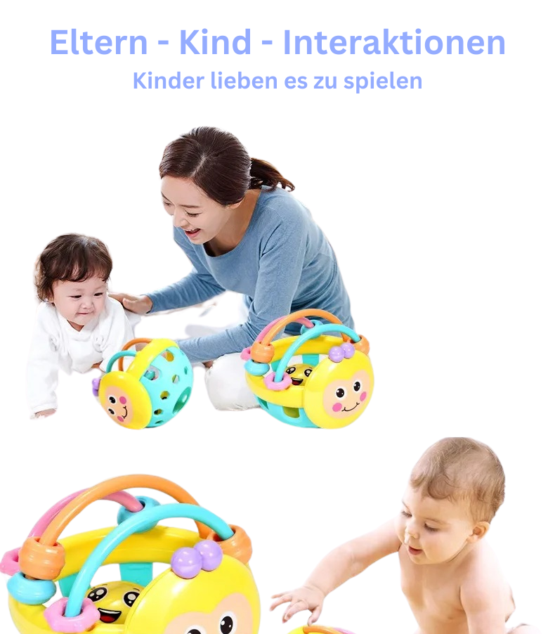 Montessori Spiel- & Fang Ball – Kinder Spielzeug für Motorik, Koordination & Bewegung
