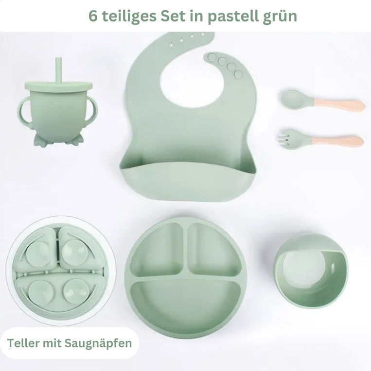 6-teiliges Mahlzeiten Set – Kinder Geschirr für Spaß, Selbstständigkeit & Alltag