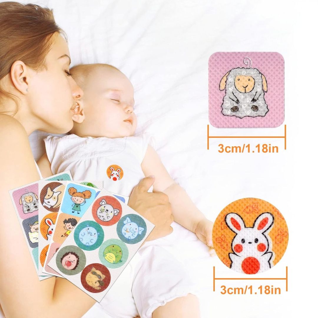 Mückenabwehr Aufkleber für Kinder & Babys – Natürlicher Insektenschutz (100 Stück)