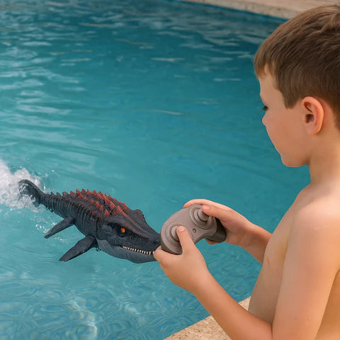 Fernbedienbarer Schwimm-Dinosaurier – realistischer Wasserspaß für Kinder