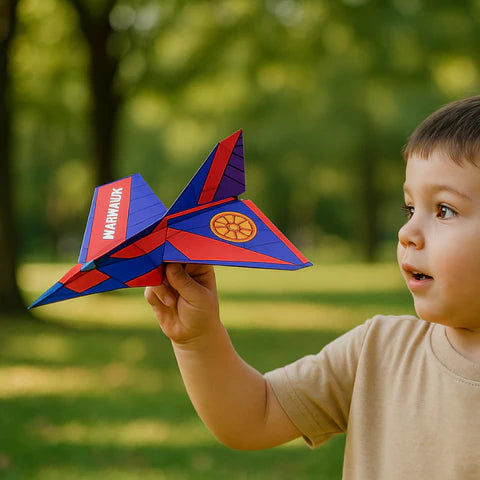 Papierflugzeug-Set für Kinder – kreatives Lernspiel über Aerodynamik & Bastelspaß