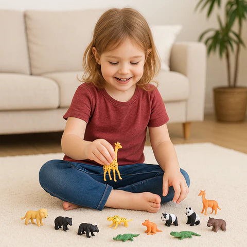 Adventskalender mit 24 Wildtier-Spielzeugen für Kinder – Lernspaß & Fantasie | Tierigo