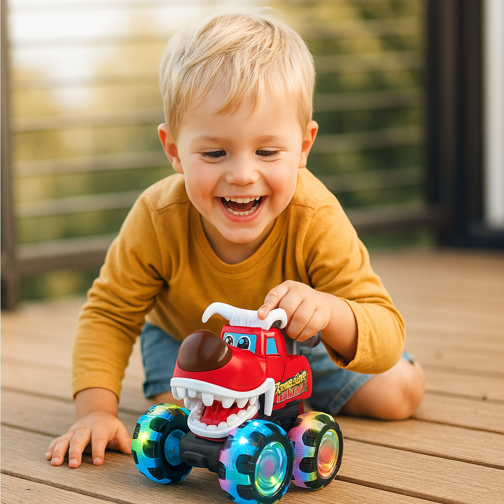 Leuchtende Monstertruck Spielautos