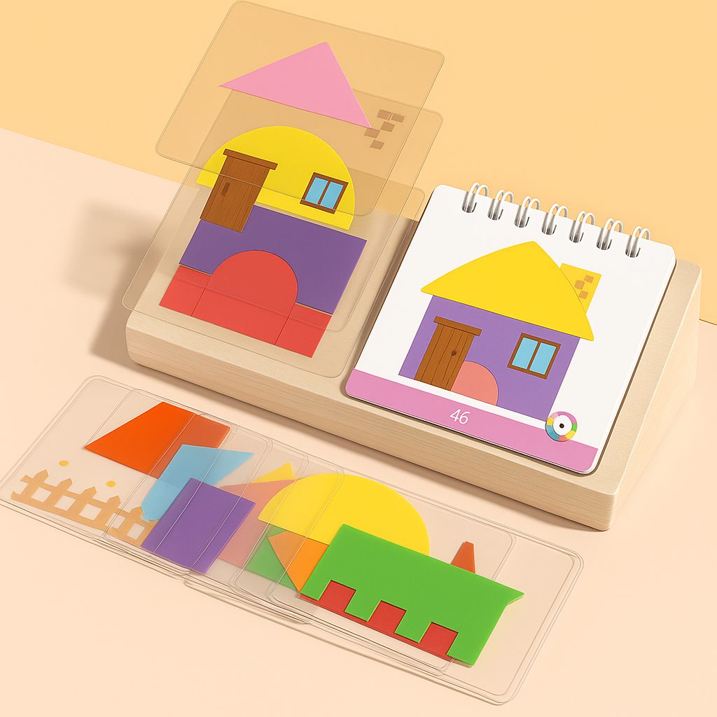 Holzpuzzle Farben & Formen | Logik & Konzentration fördern