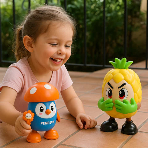 Musikalisches Tanzspielzeug in Obstform – interaktive Figuren mit Licht & Bewegung