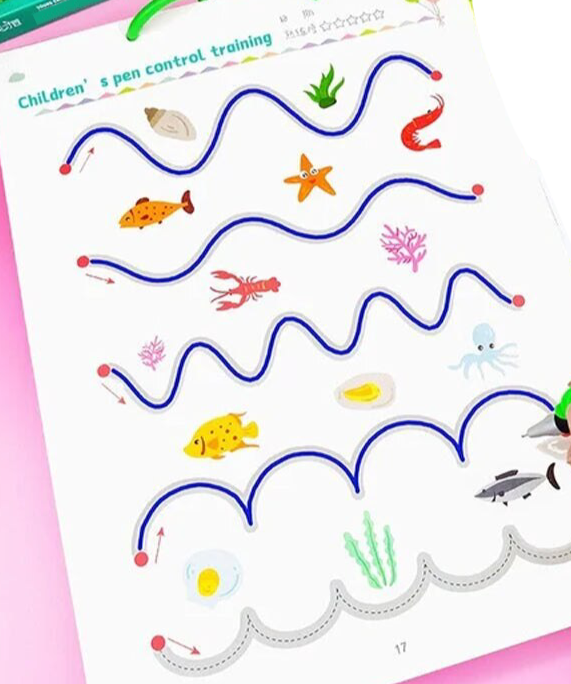 Buntes Lernheft Set Schreiben – Spielerisch Buchstaben, Zahlen & Formen üben und entdecken