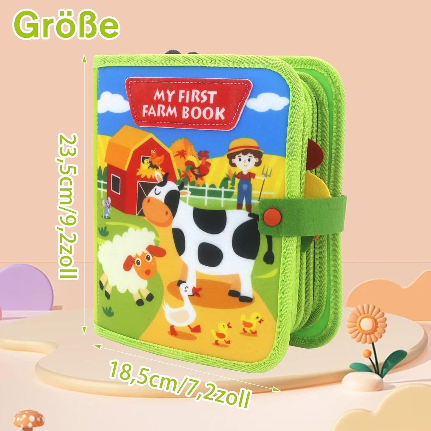 Farm Geschichten Montessori Buch – Spielerisches Lernen mit Tieren & Alltag