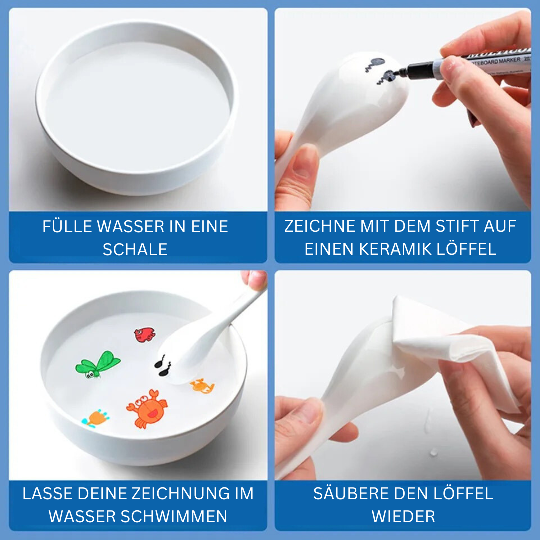 Zauberstifte für Wasserzeichnungen – 12 Stück Malspaß zum Schwimmenlassen