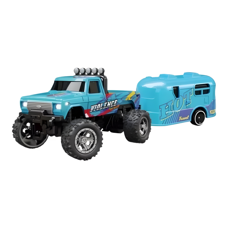 Mini RC Monstertruck: Metall-Chassis, High-Speed, LED-Licht – Ultrakompakt & Präzise Steuerung