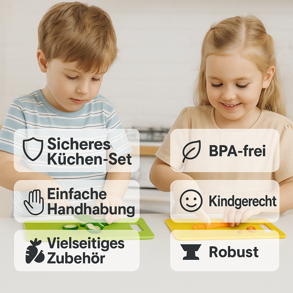 Kinder Kochset – Pädagogisches Küchen Spielzeug für kleine Köche