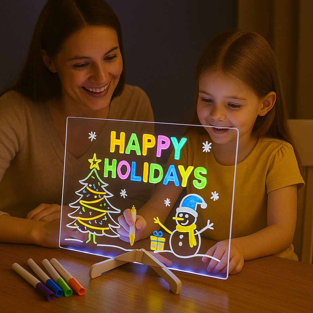 LED Zeichenbrett für Kinder – Leuchtende Maltafel zum Zeichnen & Lernen