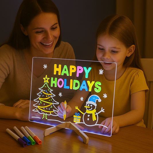 LED Zeichenbrett für Kinder – Leuchtende Maltafel zum Zeichnen & Lernen