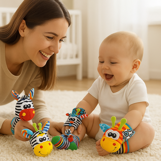 Süße Plüschsocken & Armband – Kuscheliges Accessoire für Babys Komfort & Freude