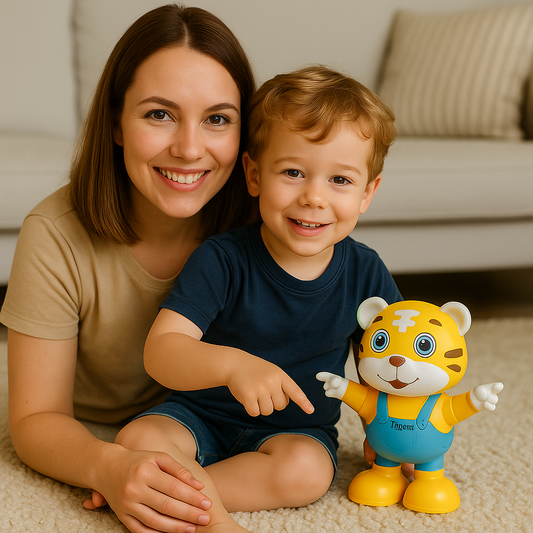 Fröhlicher Musik-Tiger – Tanzt & singt mit bunten Lichtern – Lachen und Kichern garantiert