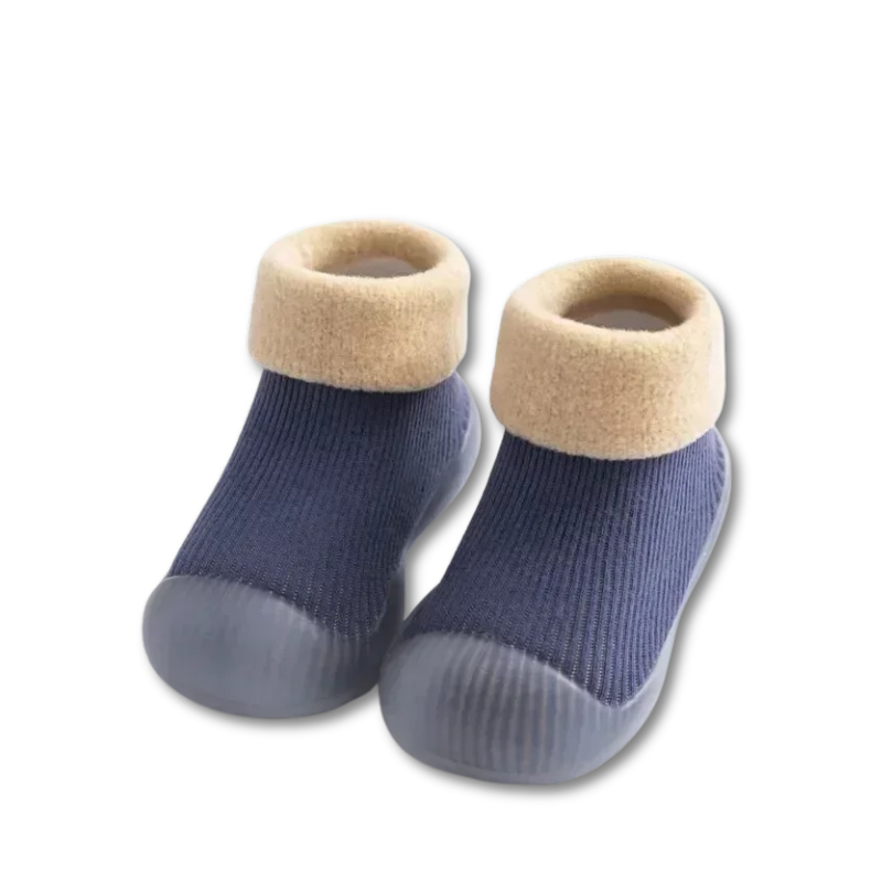 Strick-Babyschuhe Wollies | Ultraweiche Komfort Socken mit flexibler Sohle | Atmungsaktiv & Sanft zur Haut