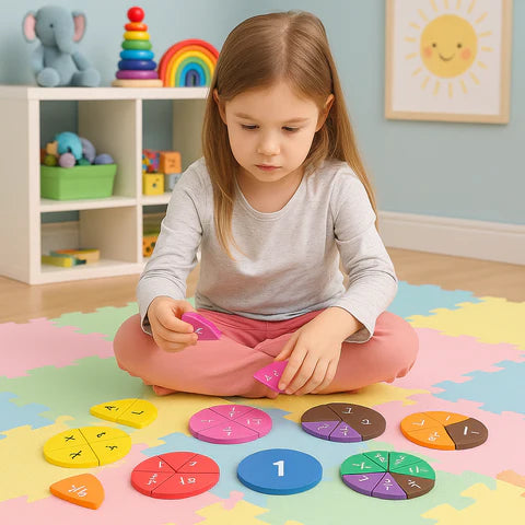 Montessori Brüche Lernspielzeug – Spielerisch Mathe begreifen & Freude am Lernen entdecken