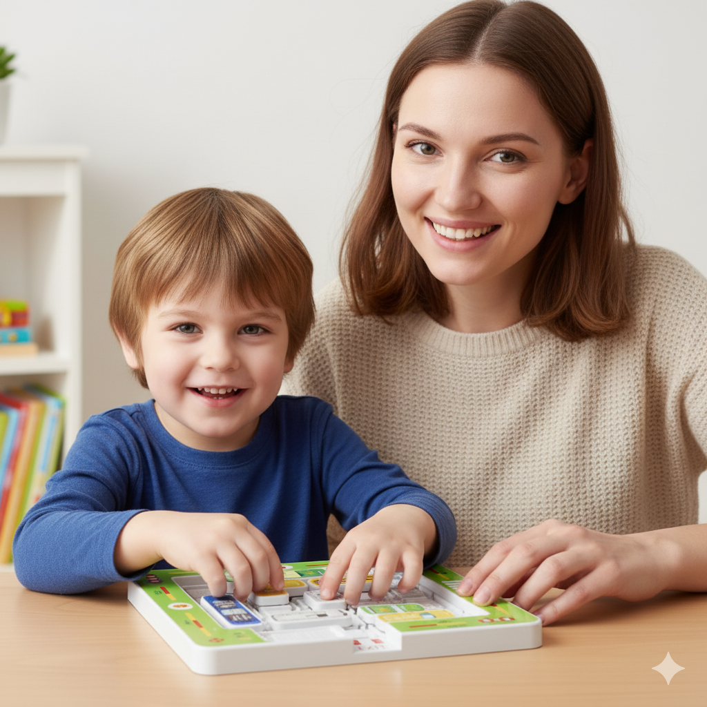 Logisches Denken - Auto Parkplatz Rätsel Spielzeug für Kinder