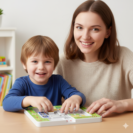 Logisches Denken - Auto Parkplatz Rätsel Spielzeug für Kinder