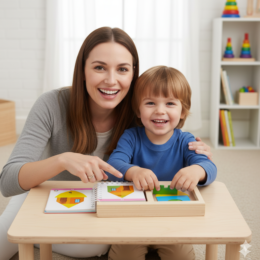 Holzpuzzle Farben & Formen | Logik & Konzentration fördern