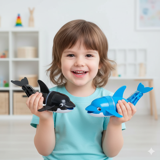 Delfini Schwimmender Delfin | Spaß & Action in der Wanne