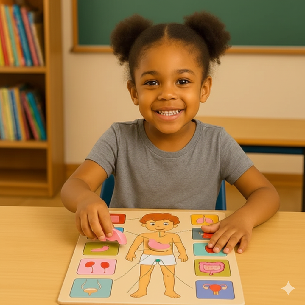 Körper-Puzzle Mensch | Lernspielzeug zur Anatomie & Biologie