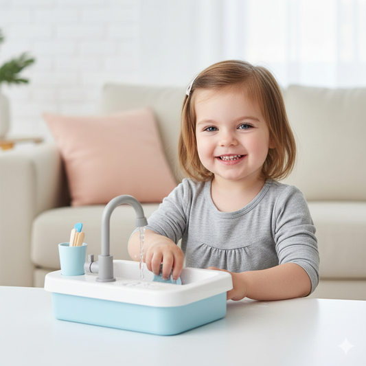 Kinder Spielspüle MiniSpüle | Kreatives Rollenspiel Set