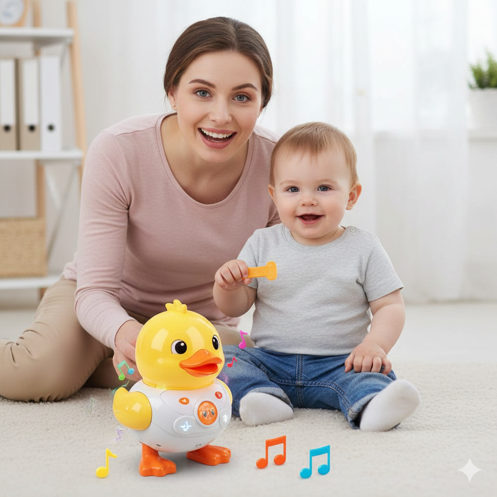 Enten-Disco | Interaktive Tanz-Ente mit Musik & Licht