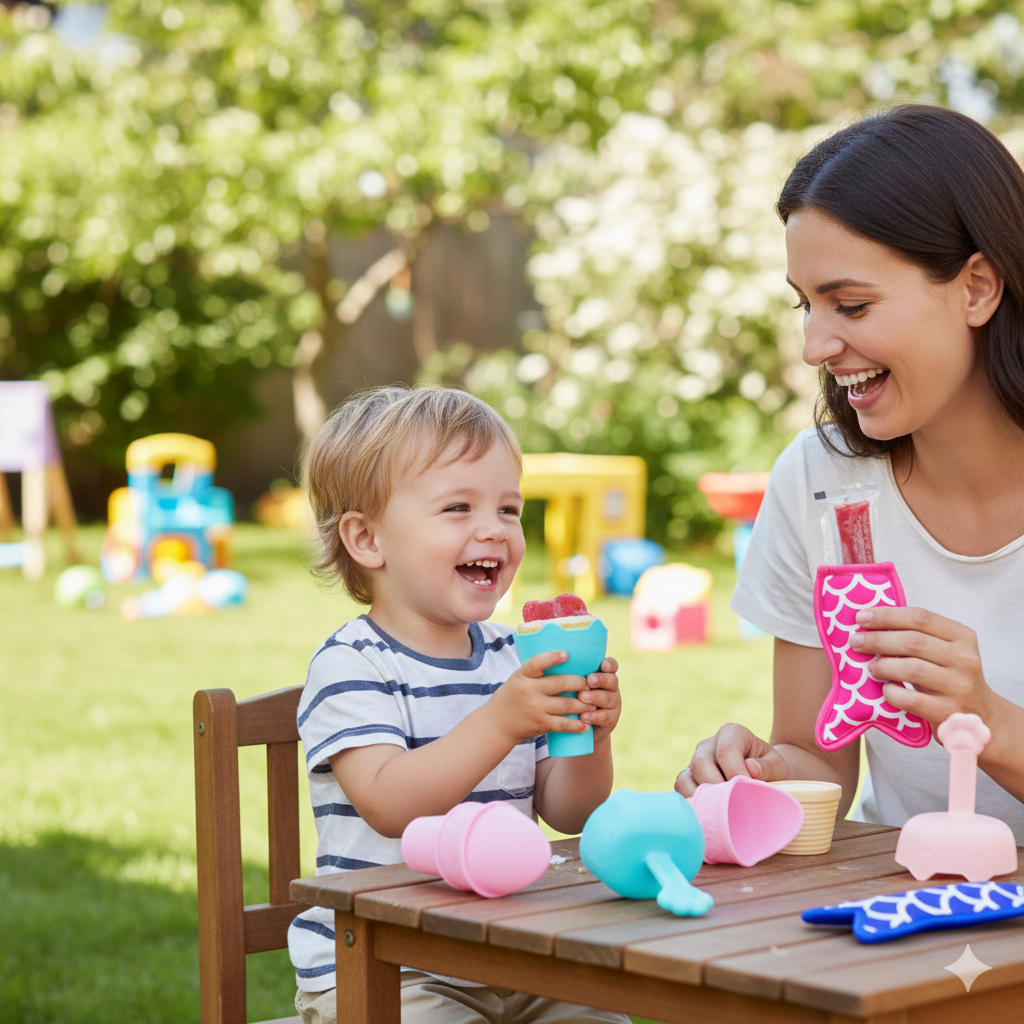 Eis-Traum Kinder-Eisset | Mit Tropfschutz & Eisschöpfer