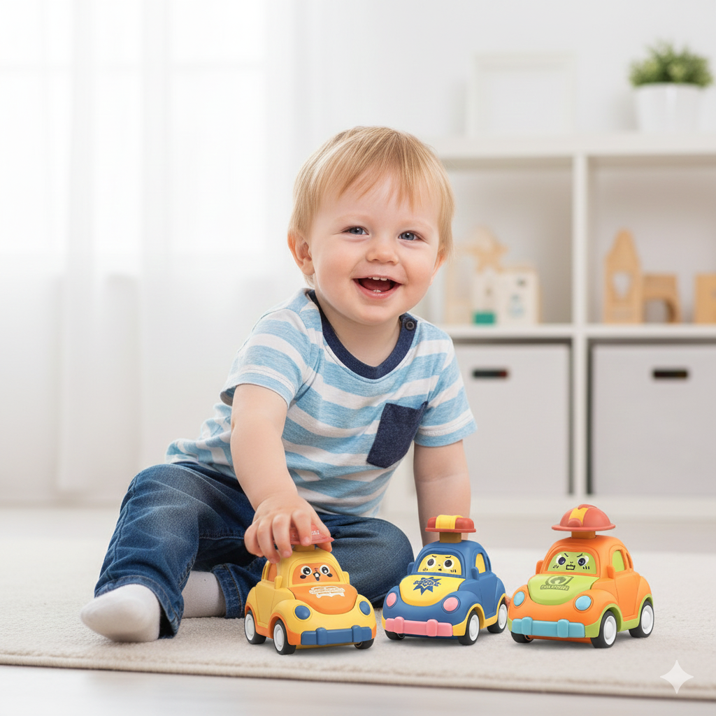 Mini-Flitzer Lernspielzeug | Bunte Autos für Kleinkinder