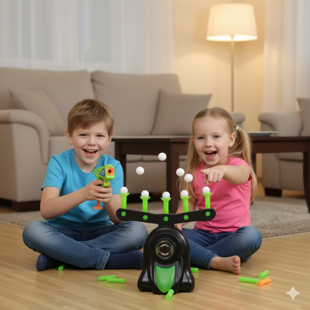 Zielschuss Geschicklichkeitsspiel | Interaktives Spielzeug fördert Konzentration & Treffsicherheit | Für Kinder & Erwachsene