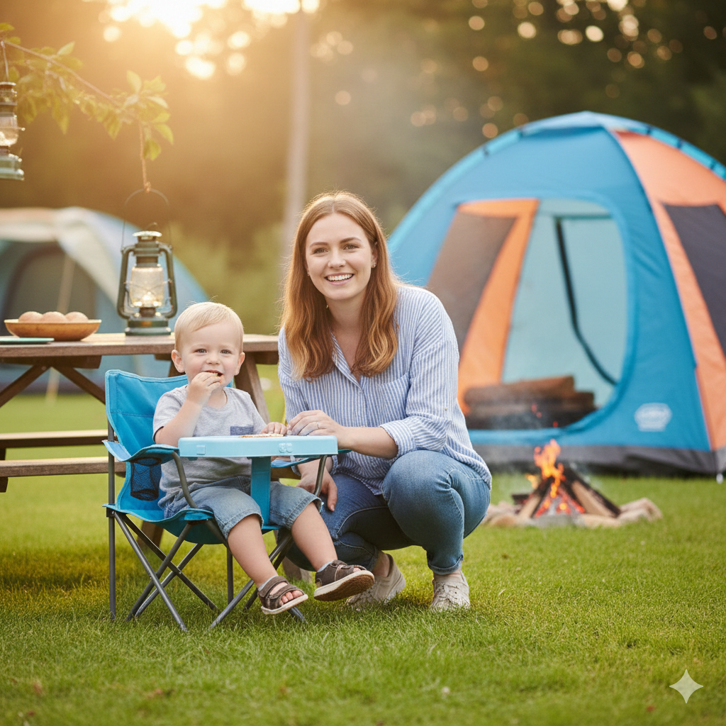 Kinder Campingstuhl faltbar | Leicht & Robust für draußen