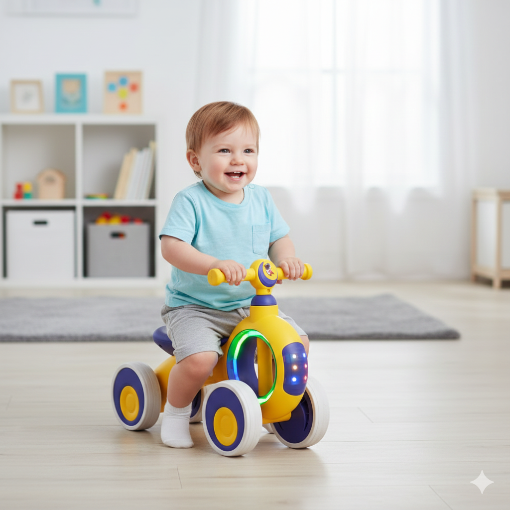 Kinder-Rider Laufrad | Fördert Balance & Motorik mit Sound