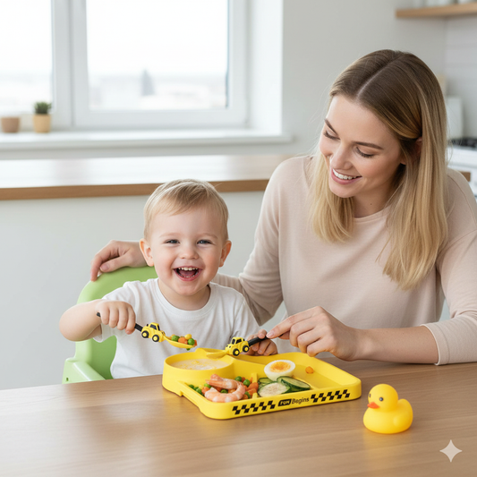 Baumeister Geschirr Set | Selbstständig Essen lernen