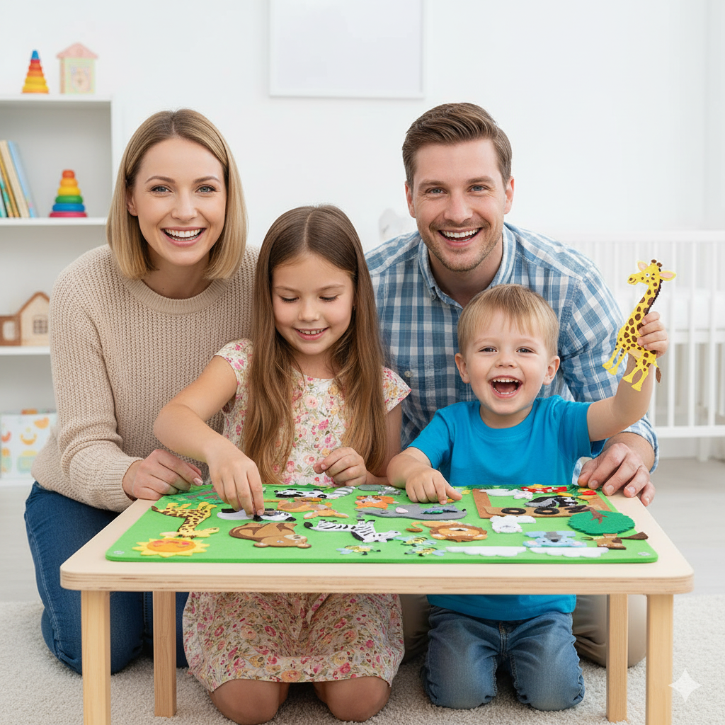 Filz Abenteuer für Kinder | Zoo, Bauernhof & Weltraum