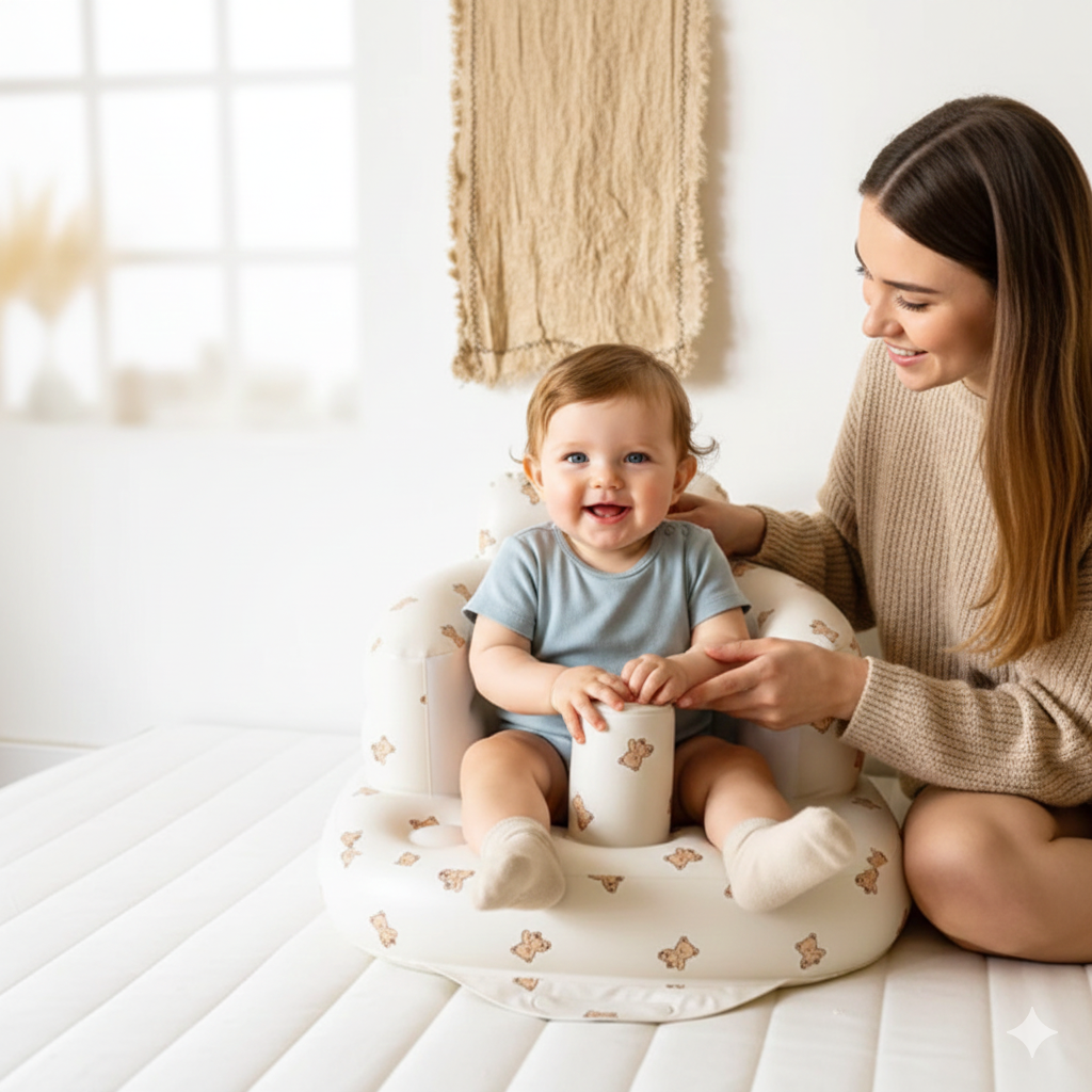 BabySessel Sitzhilfe | Optimale Wirbelsäulenstütze