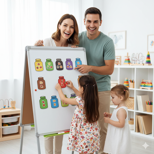 Montessori Magnetsticker | Farb- & Formerkennung Kinder