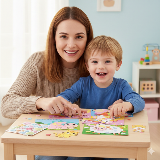 Kreatives Sticker Bastel Set für Kinder