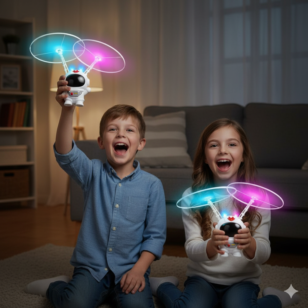 Fliegender Astronaut mit Bewegungssensor | Interaktives RC-Spielzeug für Kinder | Schwebt über der Hand