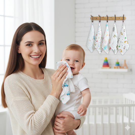 Weiche Baumwoll-Babytücher – Kuscheliger Komfort für zarte Babyhaut